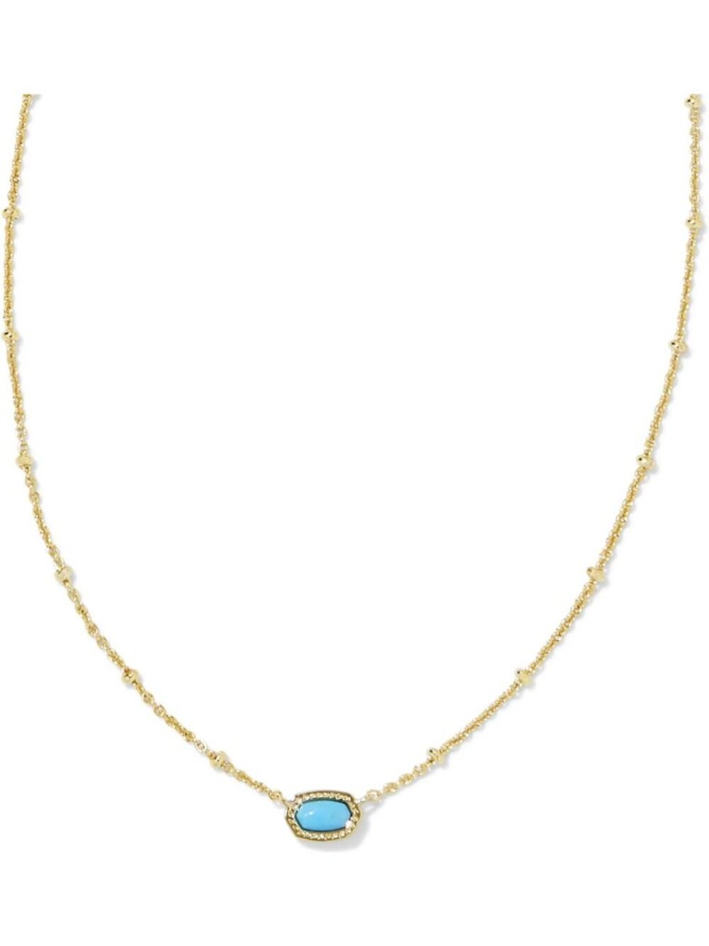 14k Gold-Plated Mini Satellite Pendant Necklace - Elegant Fashion Jewelry for